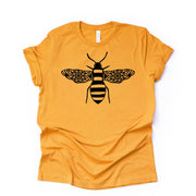 Bee Lives Matter, Save the Bees, Super Cute Bee Mandala Design on premium Bella + Canvas unisex shirt, 3 color choices, plus sizes available