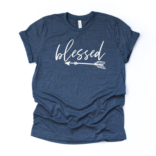 Boho Arrow Shirt, Super Cute Boho Blessed with Arrow Design on premium Bella + Canvas unisex shirt, 3 color choices, plus sizes available