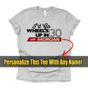 Custom Criminal Minds Character Shirt, Wheels Up in 30 Criminal Minds Design on premium Bella + Canvas unisex shirt, plus sizes available