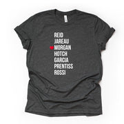 Custom Criminal Minds Character Shirt, Your Favorite Criminal Minds Star Design on premium Bella + Canvas unisex shirt, plus sizes available