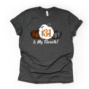 Halloween Shirt, October 31st is My Favorite, Plaid Pumpkins Design on premium Bella + Canvas unisex shirt, 3 color choices, plus size