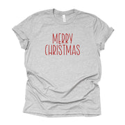 Farmhouse Christmas, Simple Country Inspired MERRY CHRISTMAS Design on premium Bella + Canvas unisex shirt, 2 color choices, plus size