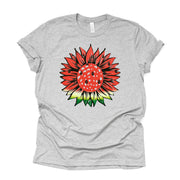 Watermelon Sunflower Shirt, Cute Watermelon Sunflower Design on premium Bella + Canvas unisex shirt, 3 color choices, plus sizes available