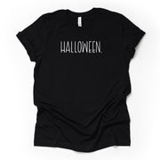 Farmhouse Halloween, Simple, Minimal Halloween Design on premium Bella + Canvas unisex shirt, 3 color choices, plus size