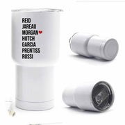 PERSONALIZE Your Favorite Criminal Minds Character, 11 oz ceramic mug, 15 oz ceramic mug with black handle, or 30 oz Stainless Steel Tumbler