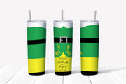 20 oz Skinny Tumbler, Elf Tumbler gift, The Best Way To Spread Christmas Cheer, Singing Loud for All to Hear, 20 oz Stainless Steel Tumbler