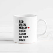 PERSONALIZE Your Favorite Criminal Minds Character, 11 oz ceramic mug, 15 oz ceramic mug with black handle, or 30 oz Stainless Steel Tumbler