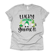 St Patrick's Day Tee, Lucky and I Gnome It St Patrick's Design on premium unisex tee, 2 color choices, 2X, 3X, 4X, plus sizes available