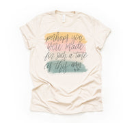 Christian Tee, Perhaps You Were Made For Such A Time As This,  Esther 4:14 design on premium unisex shirt, 2 color choices, plus size