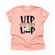 Easter Tee, Funny Easter Bunny Hip to the Hop Easter Design on premium unisex shirt, 2 color choices, 2X, 3X, 4X, plus sizes available