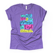 Christian Tee, Let All That I Am Praise The Lord, Psalm 103:2, premium unisex shirt, 2 color choice, 2X, 3X, 4X, plus sizes available