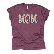 Blessed Mom, Cute Floral Mom, Gift for Mom, Blessed Mom Design on premium Bella + Canvas unisex shirt, 2X, 3X, 4X, plus sizes