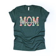 Blessed Mom, Cute Floral Mom, Gift for Mom, Blessed Mom Design on premium Bella + Canvas unisex shirt, 2X, 3X, 4X, plus sizes