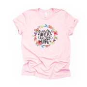 Grandma Shirt, Grandma Life is the Best Life Floral Design, premium unisex shirt, 3 color choices, plus sizes available, gift for grandma
