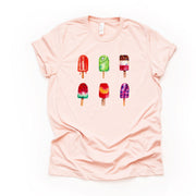 Summer Shirt, Super Cute and Fun Summer Popsicles Design on premium unisex shirt, 3 color choices, 2X, 3X, 4X, plus sizes available
