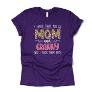 PERSONALIZED Mom and Grandma Tee, Two Names Mom and Grandma and I Rock Them Both, CUSTOMIZED Design on premium unisex shirt, plus sizes, 4x