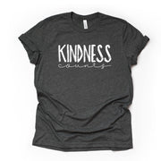 Kindness Counts, Just Be Kind, Kindness Design on premium Bella + Canvas unisex shirt, 3 color choices, plus sizes available