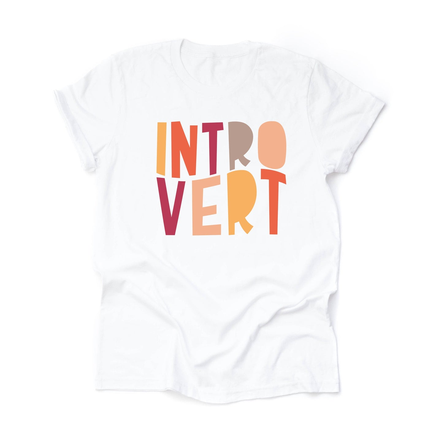 Introvert Tee, Super Cute Introvert Tee, Shy Girl Design on premium unisex shirt, 3 color choices, plus sizes, 3X, 4X