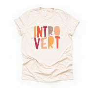 Introvert Tee, Super Cute Introvert Tee, Shy Girl Design on premium unisex shirt, 3 color choices, plus sizes, 3X, 4X