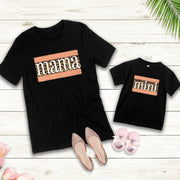 Matching Mommy and Me Shirts, Mama and Mini Design on premium unisex shirt, 3 color choices, 2X, 3X, 4X, plus sizes available