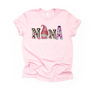 Gnome Tee, Cute Knitting Gnome Nana, Nana Gnome, Grandma Design, premium unisex tee, 3 color choices, 2X, 3X, 4X, plus sizes available