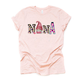 Gnome Tee, Cute Knitting Gnome Nana, Nana Gnome, Grandma Design, premium unisex tee, 3 color choices, 2X, 3X, 4X, plus sizes available