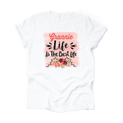 PERSONALIZED Grandma Tee, Grandma Life Is The Best Life CUSTOMIZED, Put YOUR Grandma Name Design on premium unisex shirt, plus sizes
