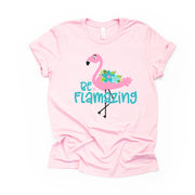 Flamingo Tee, Super Cute Be Flamazing Flamingo Design on premium unisex shirt, 3 color choices, 3x, 4x, plus sizes available