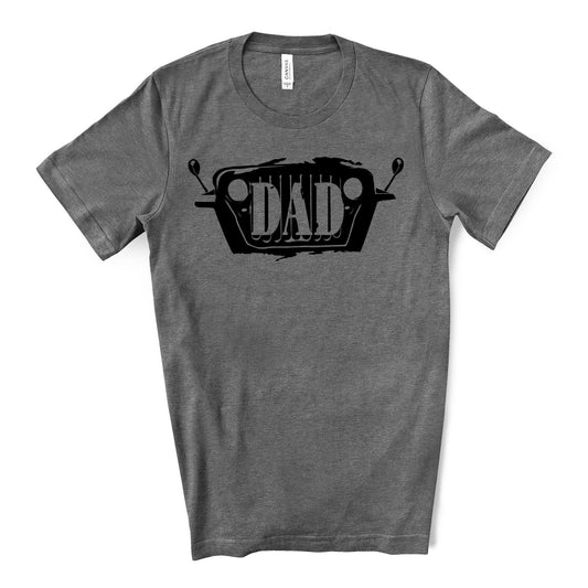 Dad Tee, Grill Shirt for Dad, gift for Dad, Car Dad Design on premium unisex shirt, 4 color choices, 3x dad, 4x dad, father's day