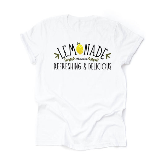 Lemon Tee, Super Fun Lemonade, Refreshing and Delicious Design on premium unisex shirt, 3 color choices, 2X, 3X, 4X, plus sizes available
