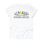 Lemon Tee, Super Fun Lemonade, Refreshing and Delicious Design on premium unisex shirt, 3 color choices, 2X, 3X, 4X, plus sizes available