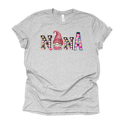Gnome Tee, Cute Knitting Gnome Nana, Nana Gnome, Grandma Design, premium unisex tee, 3 color choices, 2X, 3X, 4X, plus sizes available