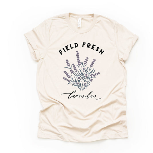 Lavendar Flowers, Simple Lavendar Plant Field Fresh Lavendar Design, premium unisex shirt, 3 color choices, 2X, 3X, 4X, plus sizes available