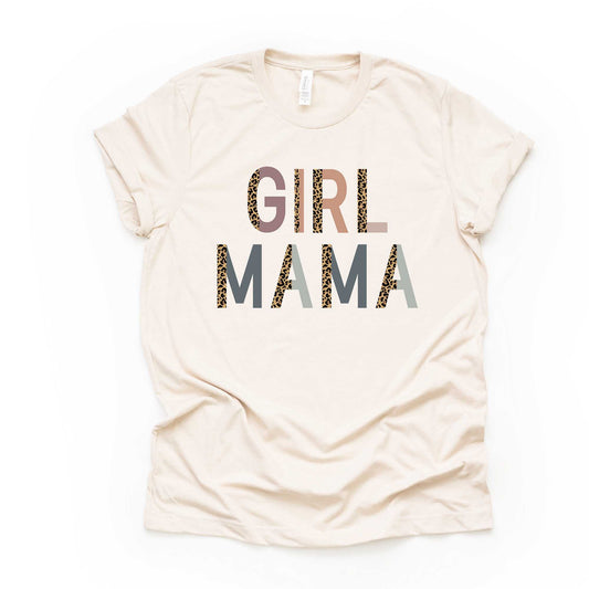 Girl Mama Shirt, Super Cute Girl Mama, Girl Mom Design on premium Bella + Canvas unisex shirt, 3 color choices, 3x, 4x, plus sizes available
