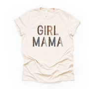 Girl Mama Shirt, Super Cute Girl Mama, Girl Mom Design on premium Bella + Canvas unisex shirt, 3 color choices, 3x, 4x, plus sizes available