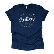 Christian Tee, Created For Such A Time As This,  Esther 4:14 design on premium unisex shirt, 2 color choices, plus size