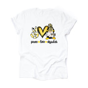 Dispatcher, Peace, Love, Dispatch Gnome, Dispatcher Gnome Design, premium Bella + Canvas unisex shirt, 2X, 3X, 4X,  plus sizes