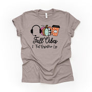 Fall Vibes & The Dispatcher Life, Fall Dispatcher Design on premium unisex shirt, 2 color choices, 2X, 3X, 4X, plus sizes available