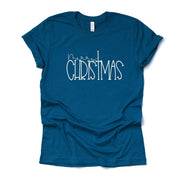 Christmas Tee, Super Simple Merry Christmas, Chic Merry Christmas Design, premium unisex shirt, 3 color choices, plus size, 3x, 4x christmas