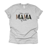Mama Shirt, Glitter and Dirt, Mama of Both, Girl and Boy Mom Design on premium unisex shirt, 3 color choices, 3x, 4x, plus sizes available
