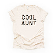 Aunt Shirt, Super Cute Leopard Cool Aunt, Aunt Design on premium unisex shirt, 3 color choices, 2X, 3X, 4X, plus sizes available, aunt