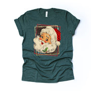 Christmas Tee, Old Fashioned Santa Claus, Retro Santa Claus Design on premium unisex shirt, 2 color choices, plus sizes available