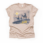 Christian Christmas, For We Walk By Faith Not By Sight, Wisemen Seeking Jesus, premium Bella + Canvas unisex shirt, plus sizes, 3x, 4x, plus