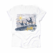 Christian Christmas, For We Walk By Faith Not By Sight, Wisemen Seeking Jesus, premium Bella + Canvas unisex shirt, plus sizes, 3x, 4x, plus