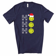 Pickle Ball, Pickle Ball HO HO HO Christmas Tee, Gift for Pickle Ball Player, premium unisex shirt, 3 colors, plus size, 3x, 4x christmas