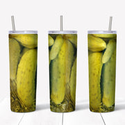 20 oz Skinny Tumbler, Super Fun Jar of Pickles Skinny Tumbler, Pickles Skinny, Jar of Pickles Tumbler,  20 oz Stainless Steel Tumbler