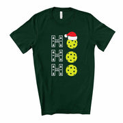 Pickle Ball, Pickle Ball HO HO HO Christmas Tee, Gift for Pickle Ball Player, premium unisex shirt, 3 colors, plus size, 3x, 4x christmas