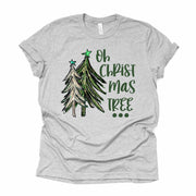 Christmas Tee, Modern Christmas Trees, Oh Christmas Tree Design, premium unisex shirt, 3 color choices, plus size, 3x, 4x christmas