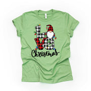 Christmas Tee, Cute Gnome with Christmas Lights, LOVE CHRISTMAS, Christmas Gnome Design, premium cotton unisex shirt, plus sizes, 2x, 3x, 4x