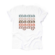 Repeating MAMA Tee, Cute MAMA with Leopard Print Design on premium unisex shirt, 3 color choices, 3x mama, 4x mama, mom gift, mom tee
